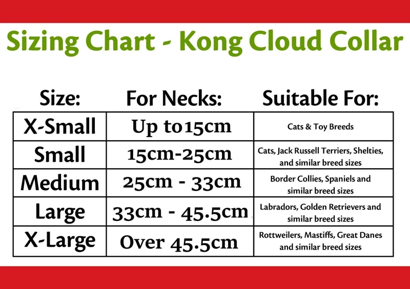 KONG Cloud collar isabelino hinchable de color azul para perros y gatos