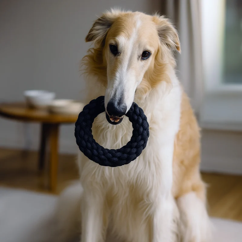 DoggyMasters Aro de Cuerda Negro