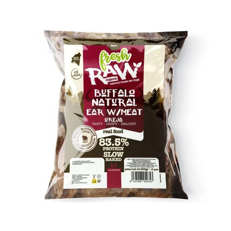 Fresh Raw Orejas de Búfalo 300g (5 pzs)