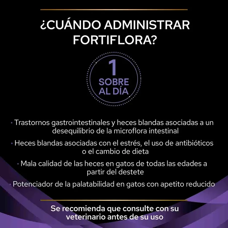 🐱 PURINA PRO PLAN Feline FortiFlora | Probiótico Digestivo para Gatos