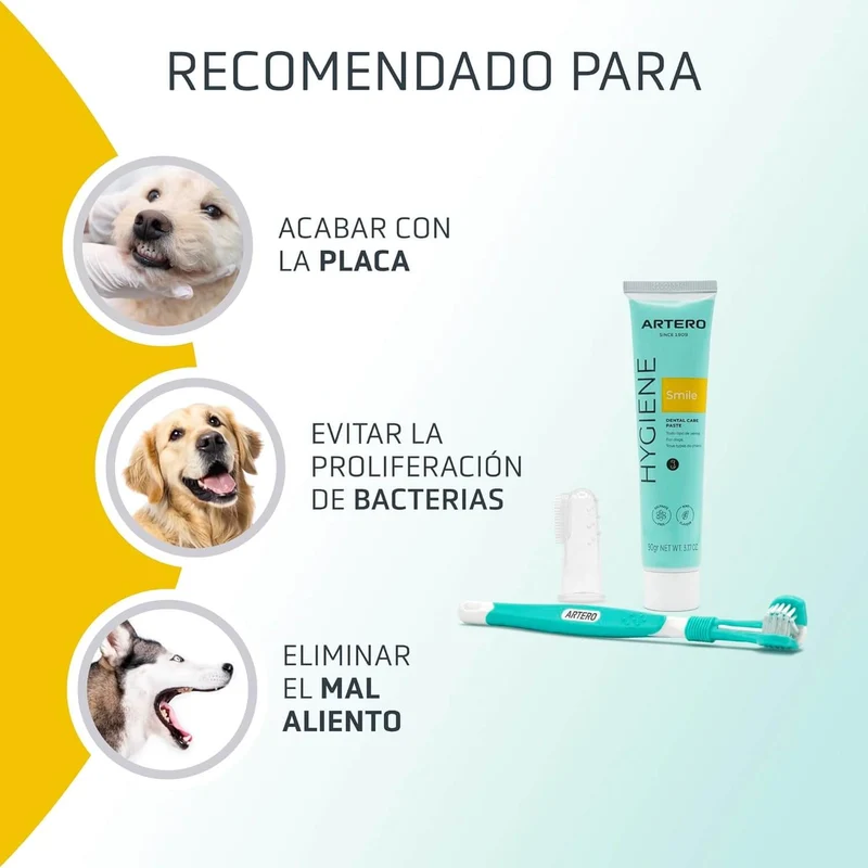 🦷 Artero Pack Higiene Dental para Perros – Cuidado Bucal Profesional | Gabo y Gordo E Shop en Gran Canaria y Canarias