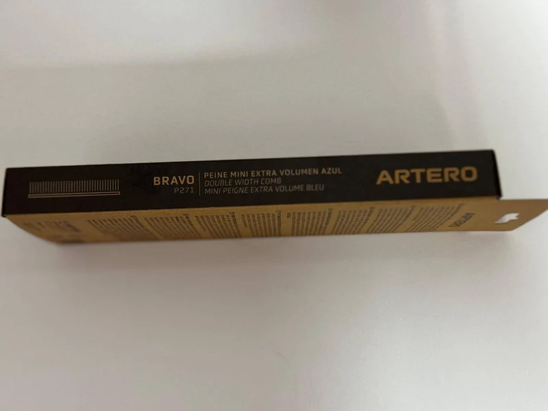 Artero Bravo – Peine Mini Extra Volumen Azul para Perros y Gatos
