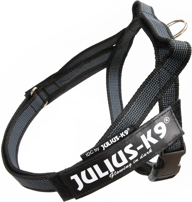 JULIUS K9 IDC Arnés Cinta Grey y Negro para perros