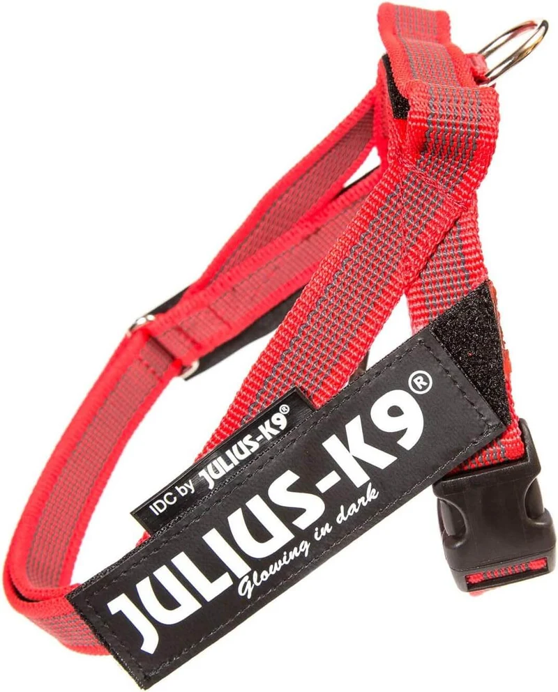 JULIUS K9 IDC Arnés Cinta Grey y Rojo para perros