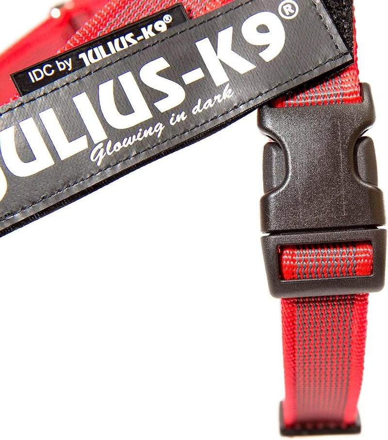 JULIUS K9 IDC Arnés Cinta Grey y Rojo para perros