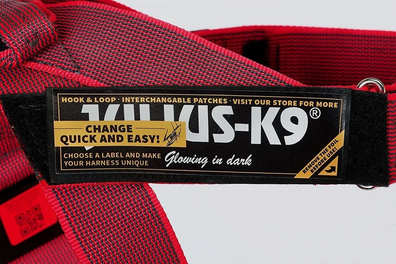 JULIUS K9 IDC Arnés Cinta Grey y Rojo para perros