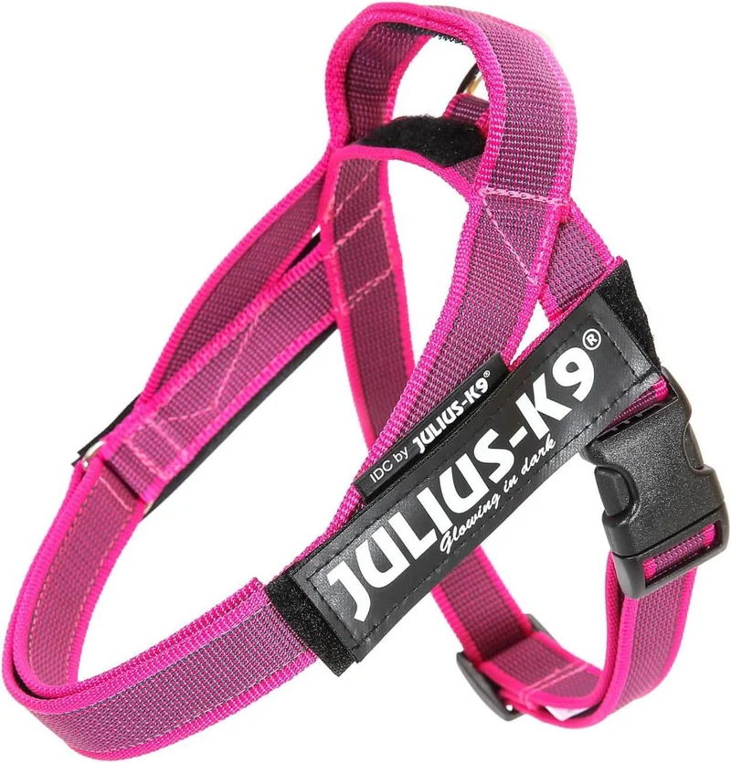 JULIUS K9 IDC Arnés Cinta Grey y Rosa para perros