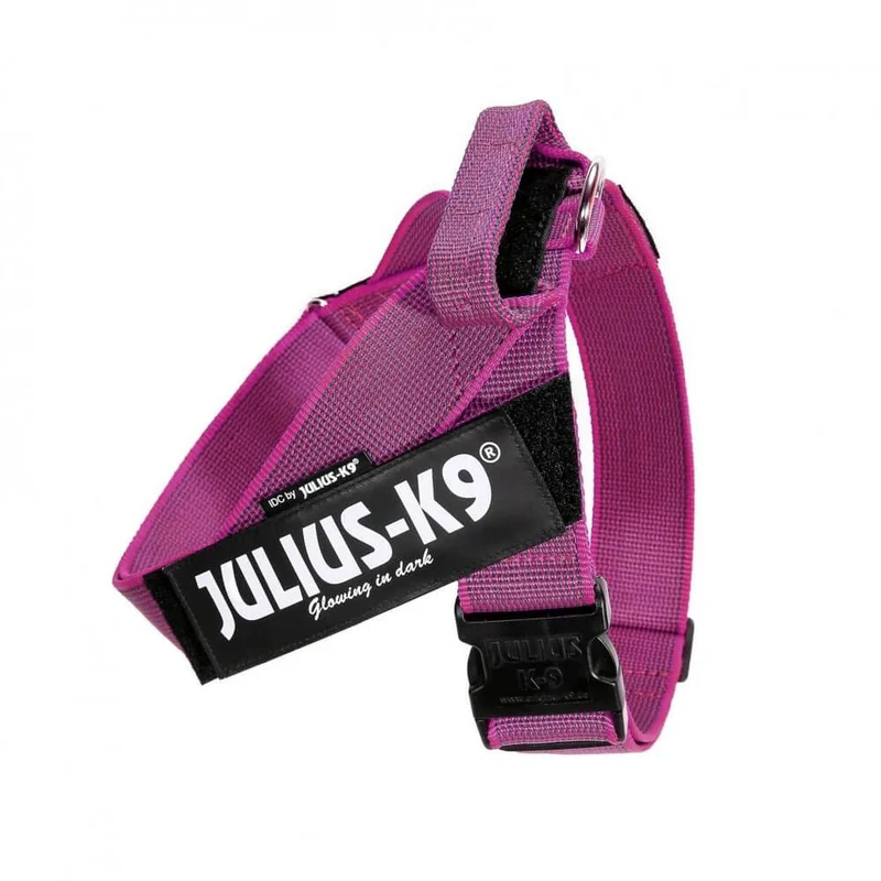 JULIUS K9 IDC Arnés Cinta Grey y Rosa para perros