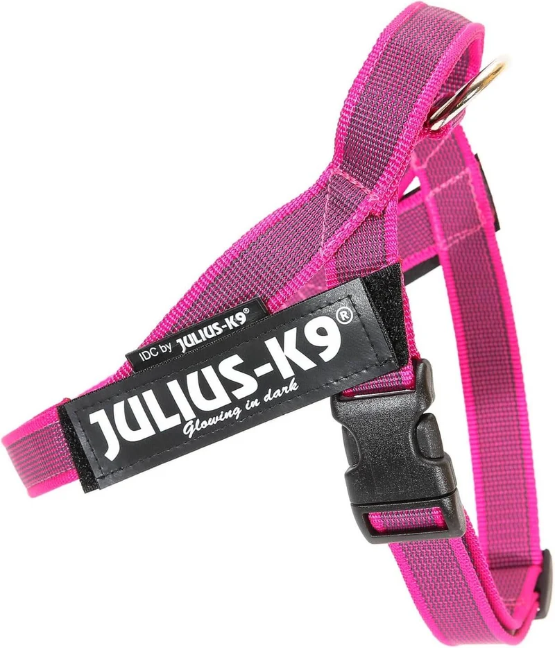 JULIUS K9 IDC Arnés Cinta Grey y Rosa para perros