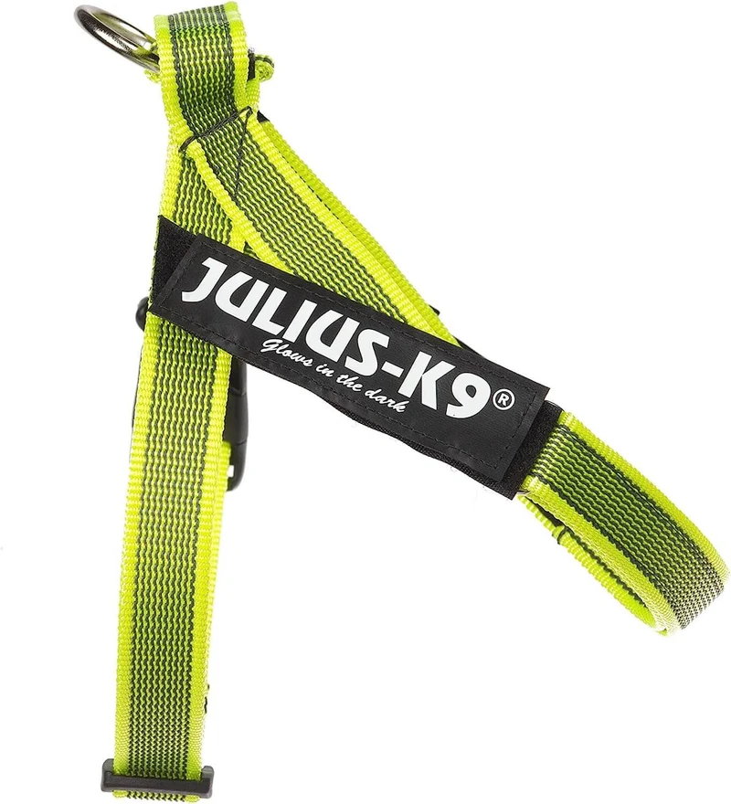 JULIUS K9 IDC Arnés Cinta Grey y Neón para perros | Neón-Gris