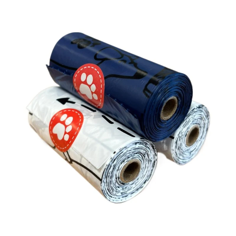 PooBags Reciclables 18 Rollos Azul/Blanco