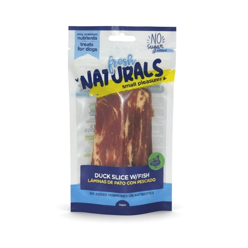 Fresh Naturals Láminas de Pato con Pescado 100g