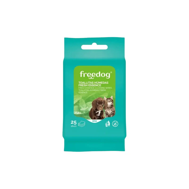 Freedog Toallitas de Aloe Vera - pocket (25 unidades)