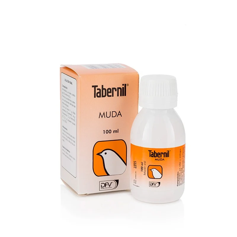 🕊️ Tabernil Muda 100 ml – Favorece la muda y el nuevo plumaje en aves ornamentales
