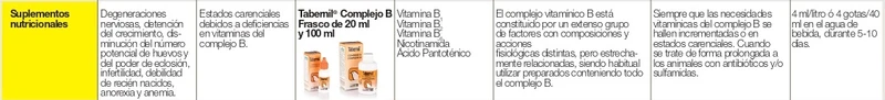 💊 Tabernil Complejo B 100 ml – Suplemento vitamínico para aves ornamentales