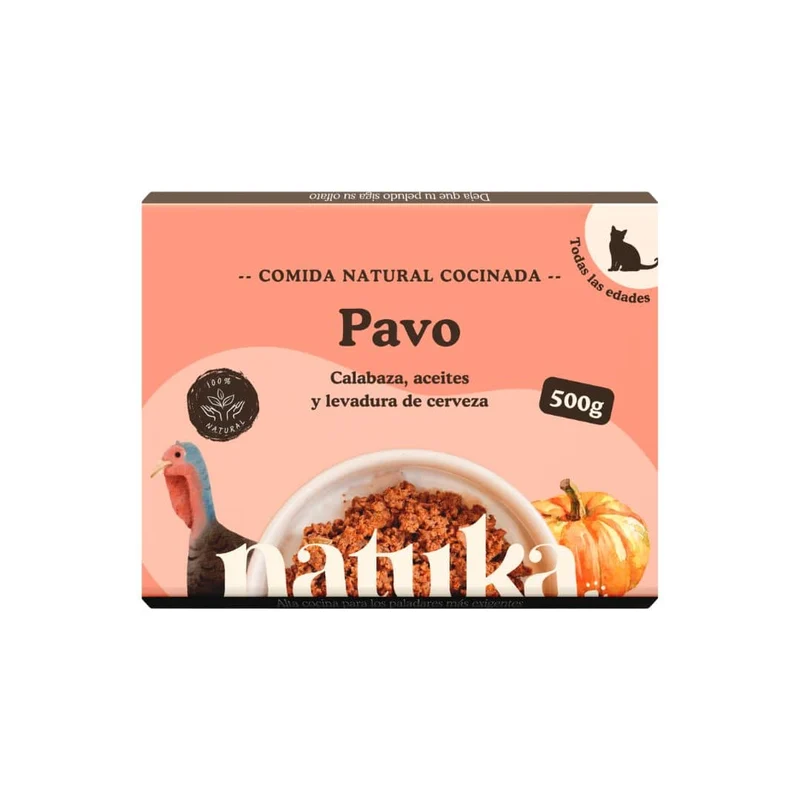 Natuka COOKED Gatos Menú Pavo