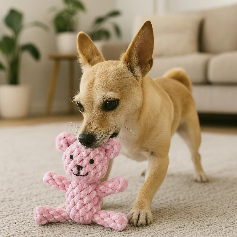 DoggyMasters Colorful Oso Rosa 12cm