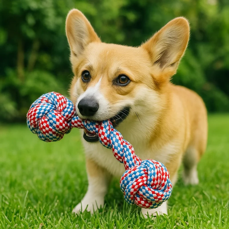 DoggyMasters Colorful Hueso Rojo y Azul 23cm