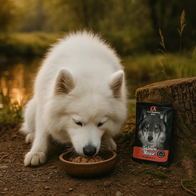 Alpha Spirit Dog Pouch Mousse de Salmón