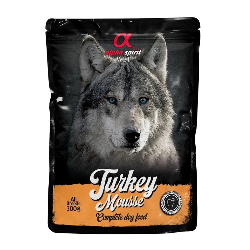 Alpha Spirit Dog Pouch Mousse de Pavo