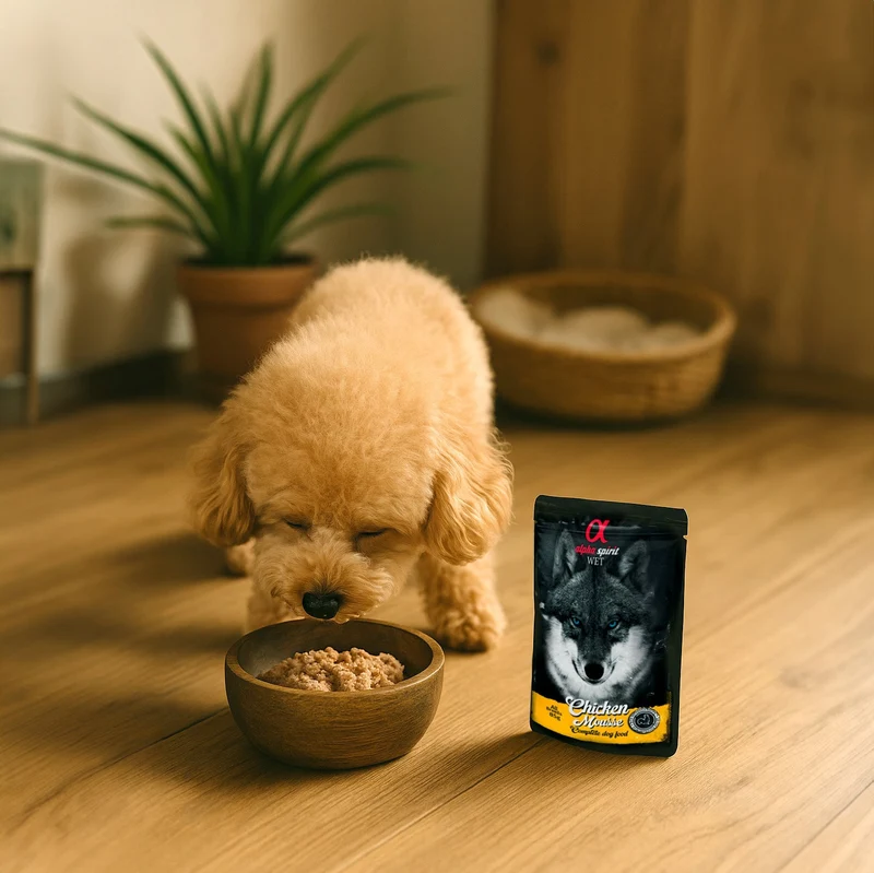 Alpha Spirit Dog Pouch Mousse de Pollo