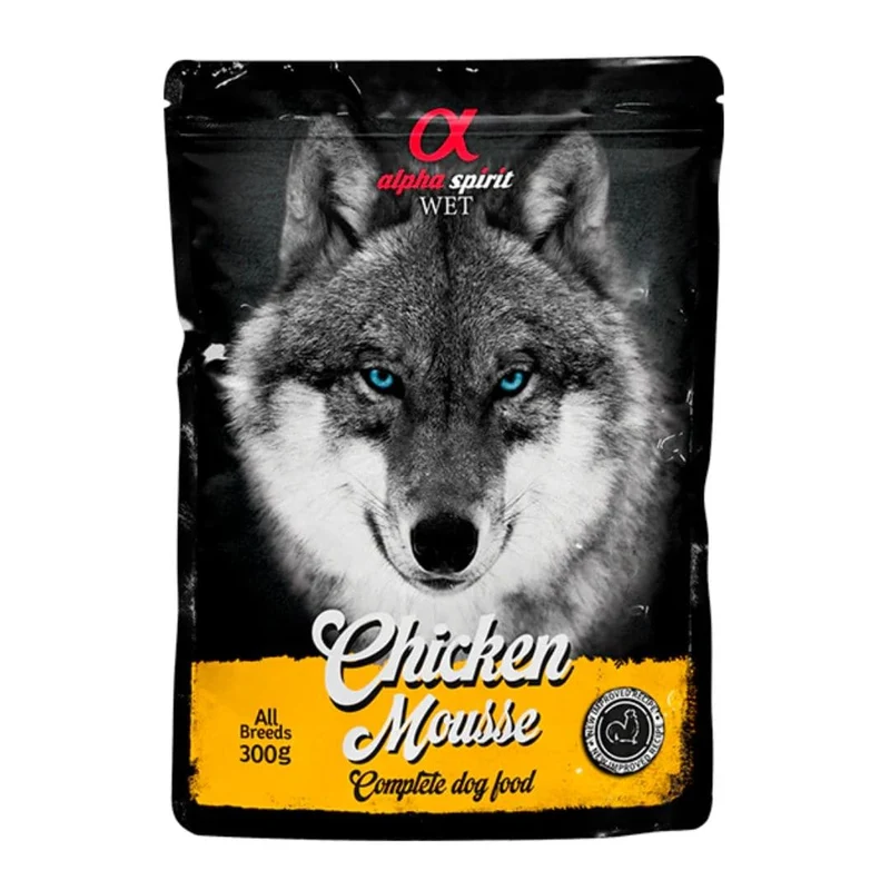 Alpha Spirit Dog Pouch Mousse de Pollo