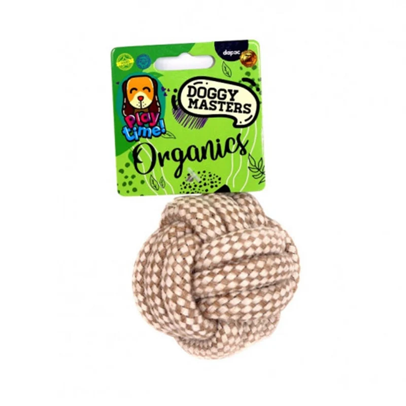 DoggyMasters Organics Pelota cuerda Yute