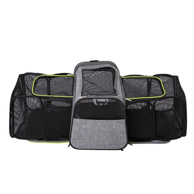 Freedog Transportín HK Dos Compartimentos Gris 49x28x28cm