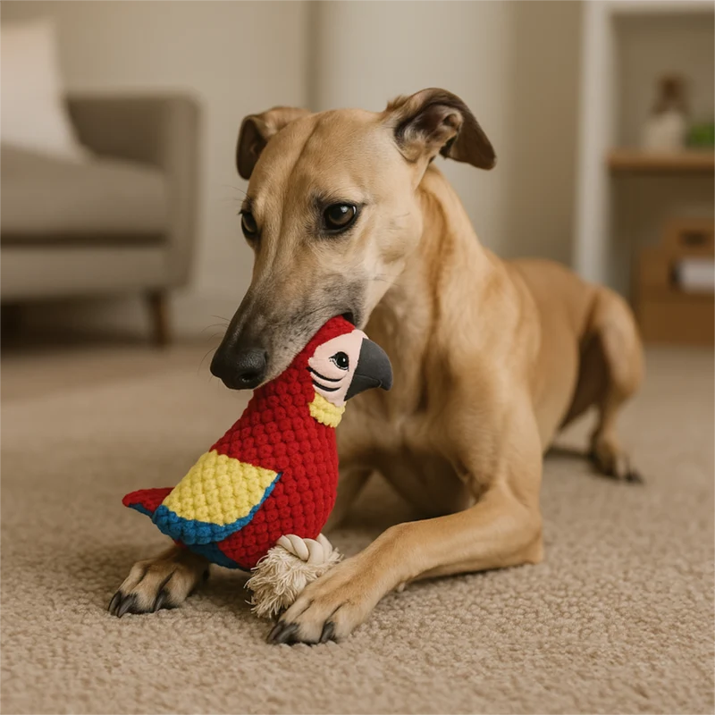 Juguete DoggyMasters Guacamayo Rojo