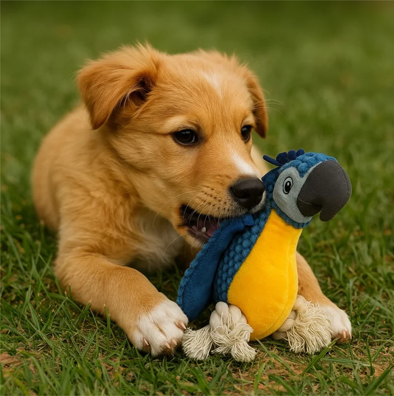 Juguete DoggyMasters Guacamayo Azul
