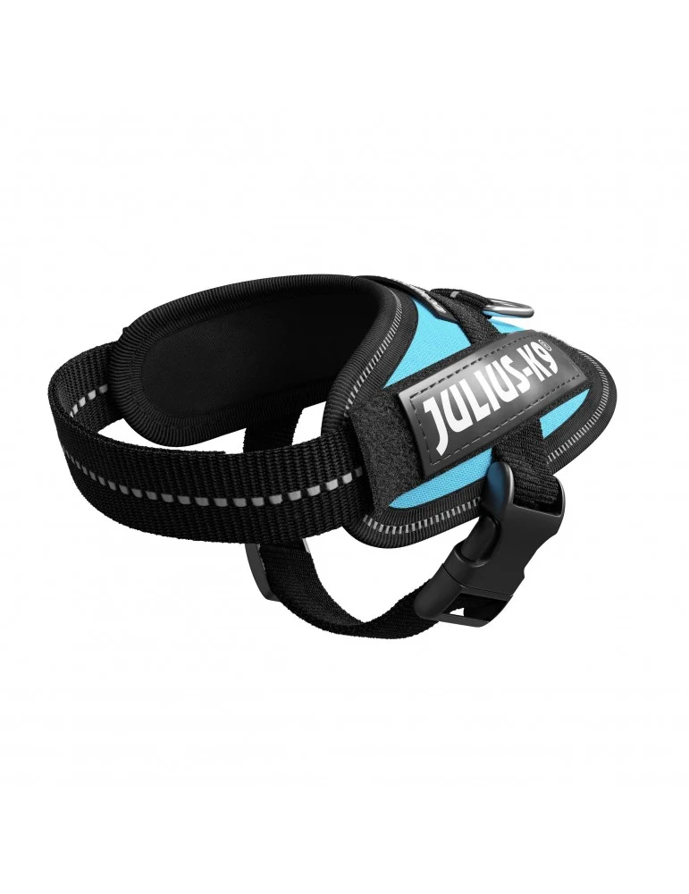 💧 JULIUS K9 IDC Powerharness Aguamarina | Arnés ergonómico y reflectante para perro