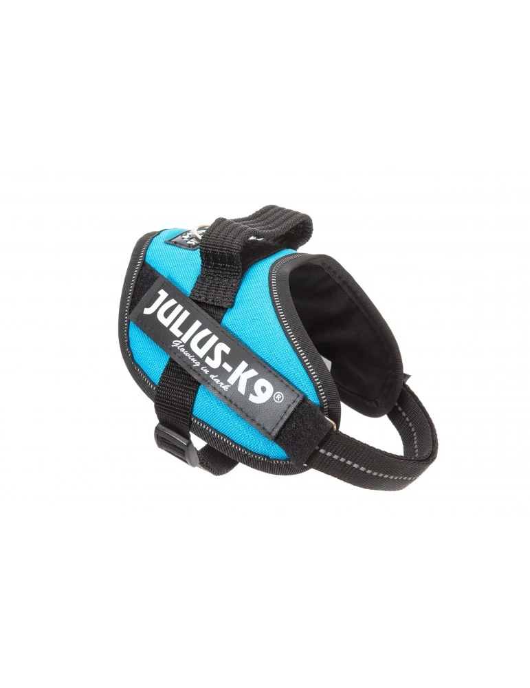 💧 JULIUS K9 IDC Powerharness Aguamarina | Arnés ergonómico y reflectante para perro