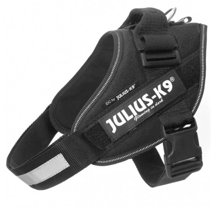 🖤 JULIUS K9 IDC Powerharness Negro | Arnés profesional, cómodo y seguro para perro