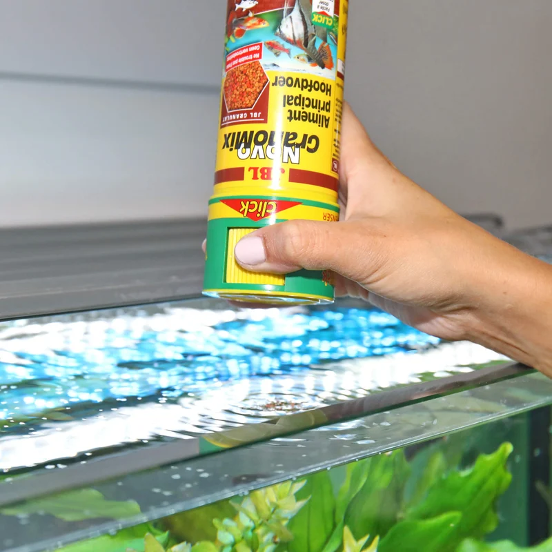 JBL NOVOGRANO MIX CLIC 250ml – Alimento granulado completo para peces pequeños en acuarios grandes