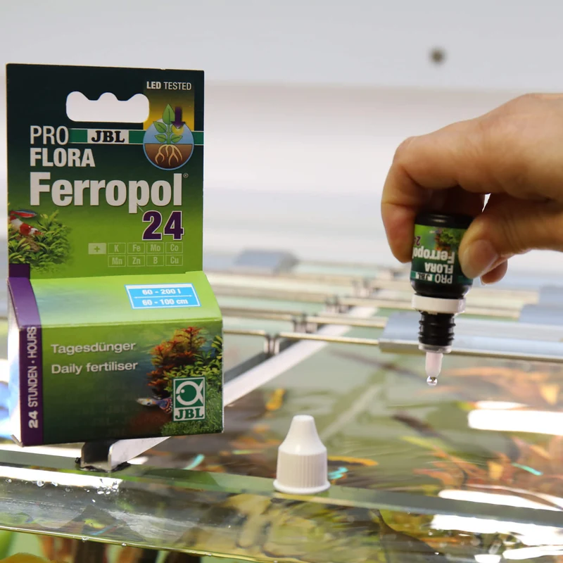 JBL Ferropol 24 – Fertilizante Diario para Plantas de Acuario de Agua Dulce (10 ml)