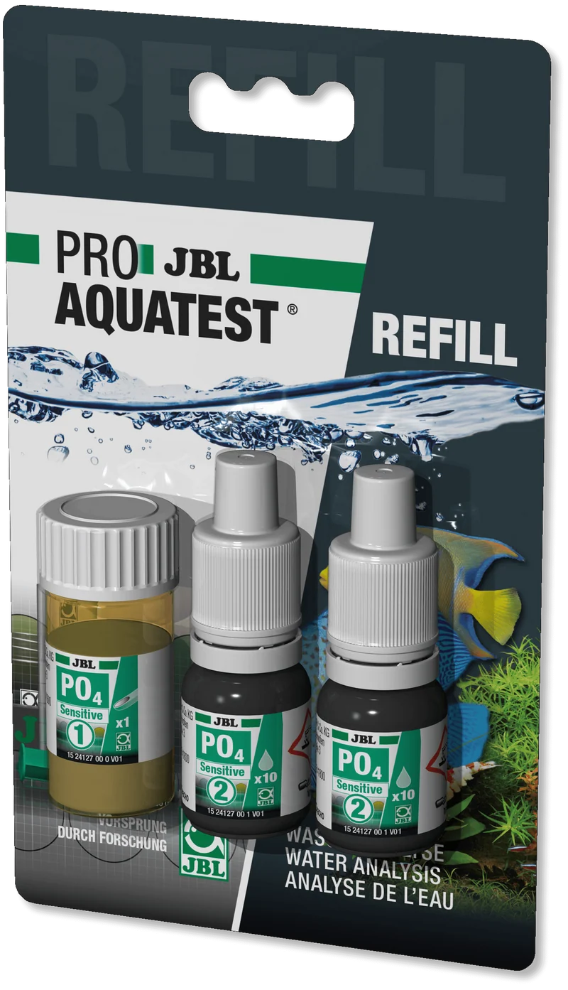 JBL Test PO4 Fosfato Sensitive Proaqua Refill – Test de Fosfatos para Acuarios y Estanques (Refill)