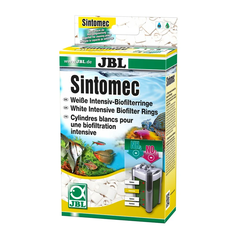 JBL Sintomec Anillos biofiltros | Canutillos biológicos de vidrio sinterizado para acuarios