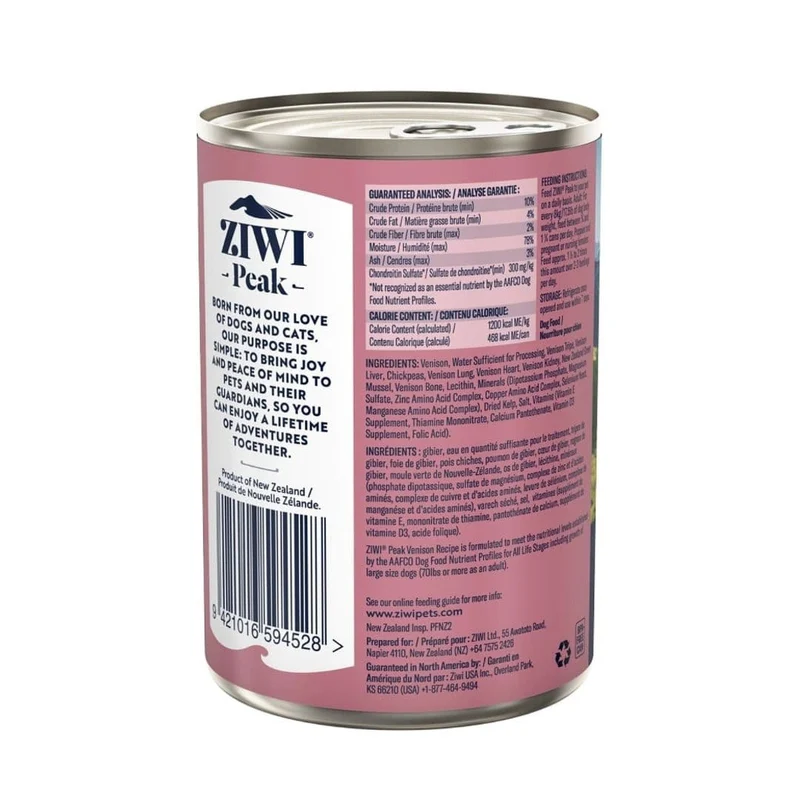 ZiwiPeak Dog lata Ciervo