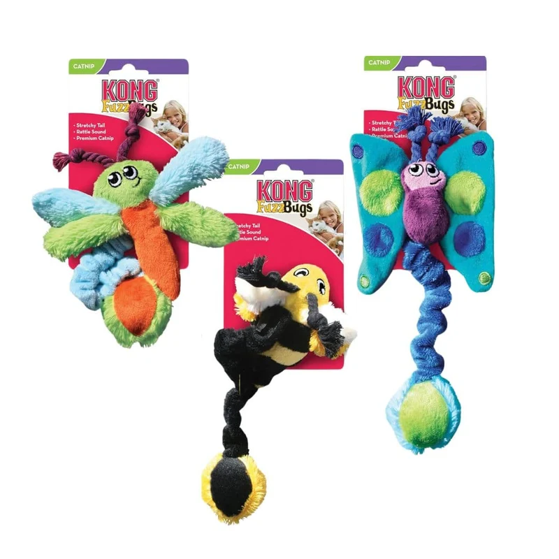 KONG Cat Kitty Fuzz Bugs