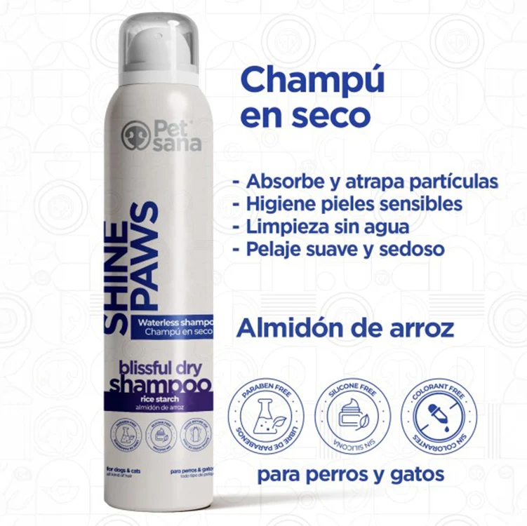 Petsana Shine Paws Champú en Seco