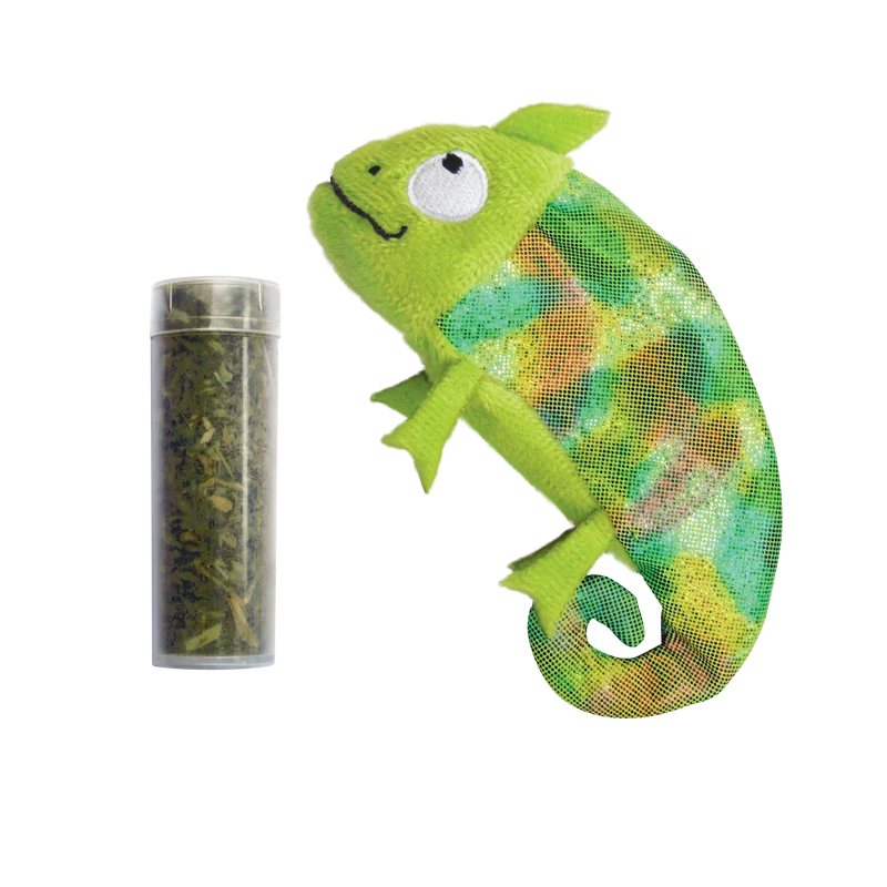 KONG Cat Peluche Camaleón Rellenable Catnip
