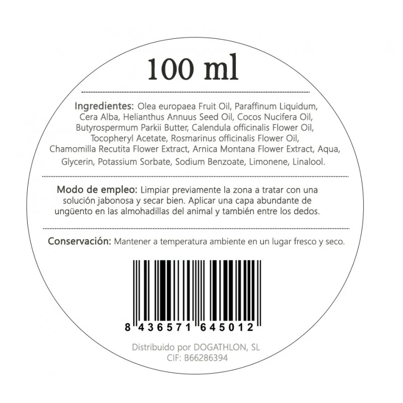 🐾 DOGGALLOP Pomada para Almohadillas 100 ml | Regeneradora, Calmante e Hidratante para Perros y Gatos – Envío Gratis en Gran Canaria a partir de 30€