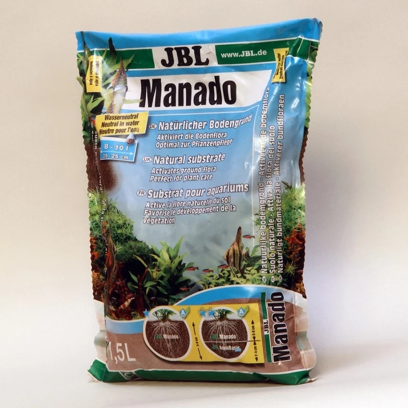 JBL Manado Sustrato para Acuario - Sustrato Natural de Alta Calidad para Plantas y Peces