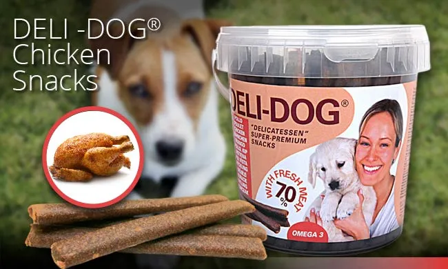 🦴 DELI-DOG SNACKS 800 g | Barritas naturales para perros | Varios sabores