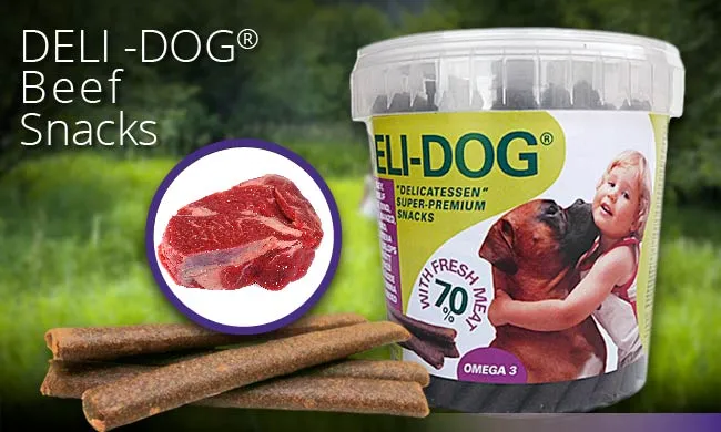🦴 DELI-DOG SNACKS 800 g | Barritas naturales para perros | Varios sabores