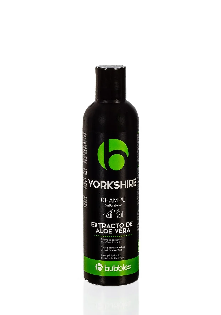 Champú Yorkshire Aloe Vera para Mascotas | BUBBLES - Cuidado Natural para Pelaje Largo