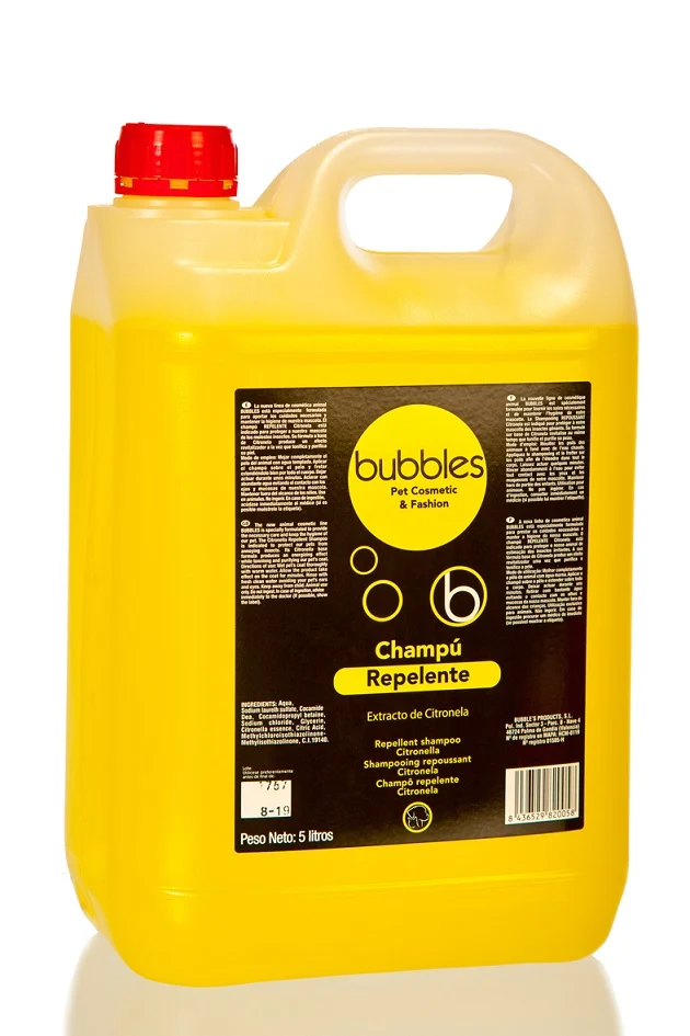 Champú Repelente Citrofresh para Perros y Gatos | BUBBLES – Protección Natural contra Insectos