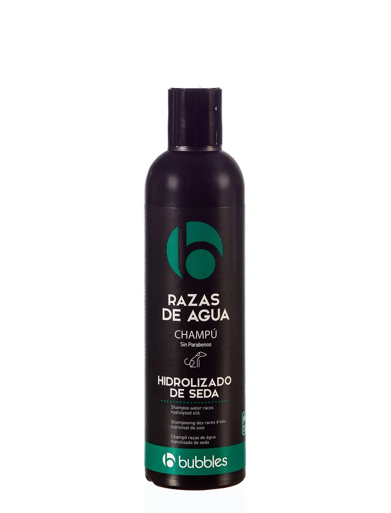 Champú Razas de Agua Hidrolizado de Seda para Perros | BUBBLES - Limpieza, Suavidad y Cuidado para Perros de Agua