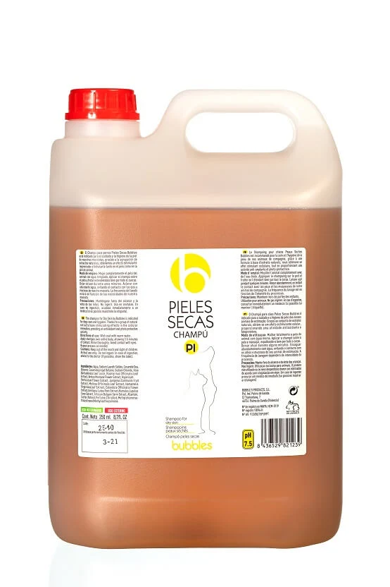 Champú BUBBLES para Pieles Secas en Perros | Hidratación y Regeneración Natural