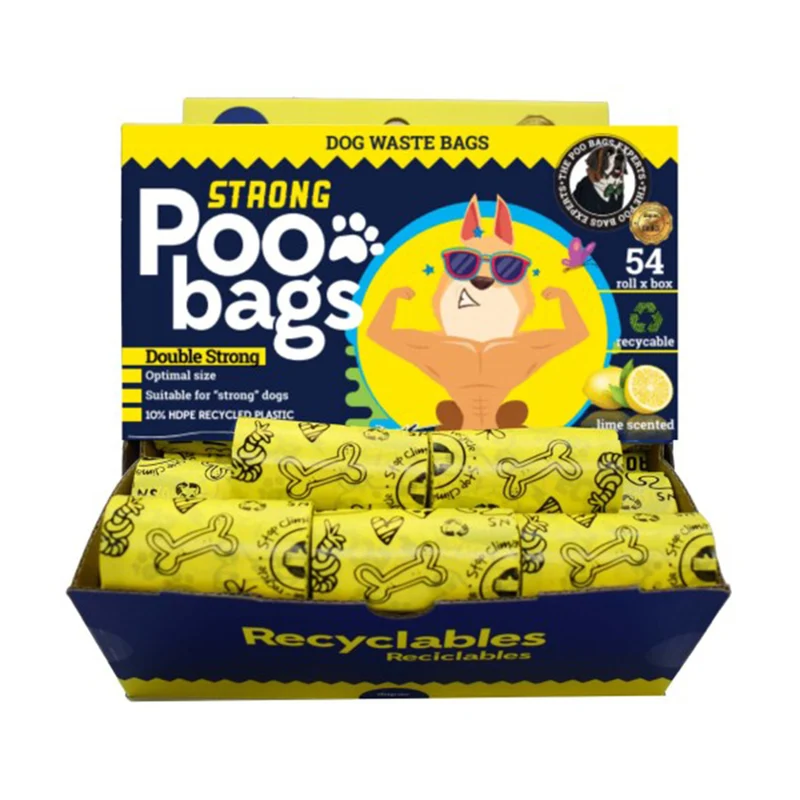 PooBags Biodegradables Aroma Limón 1 Rollo de 15 bolsas
